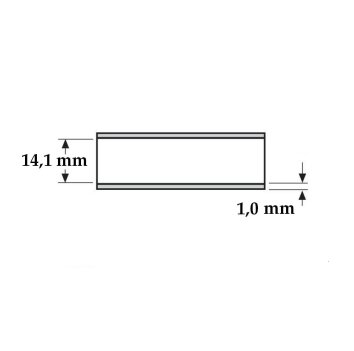 Isolierschlauch PVC Meterware 14 mm