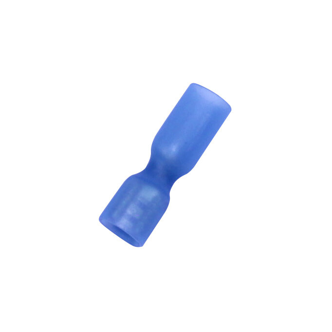 Flachsteckhülse 4,8 x 0,8 mm Schrumpfverbinder 1,5 - 2,5 mm² Blau 50 Stück