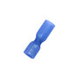 Flachsteckhülse 6,4 x 0,8 mm Schrumpfverbinder 1,5 - 2,5 mm² Blau 50 Stück