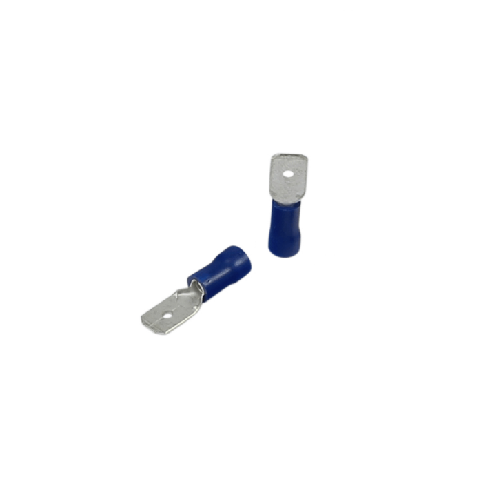 PVC Flachstecker 1,5 - 2,5 mm² Blau 2,8 x 0,8 mm 100 Stück