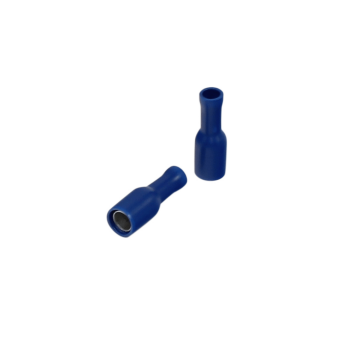 PVC Rundsteckhülse 1,5 - 2,5 mm² Blau 4 mm 100 Stück