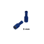 PVC Rundsteckhülse 1,5 - 2,5 mm² Blau 5 mm 100 Stück