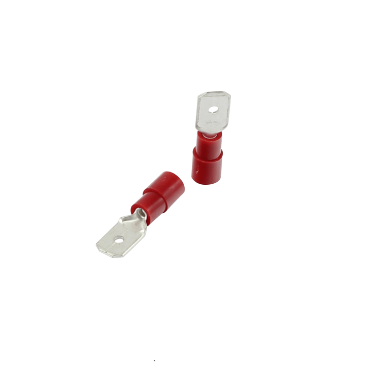 Nylon Flachstecker 0,5 - 1,5 mm² Rot 4,8 x 0,8 mm 100 Stück